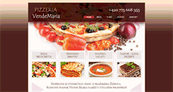 Desktop Screenshot of pizzeriavendemaria.cz