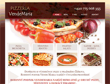 Tablet Screenshot of pizzeriavendemaria.cz